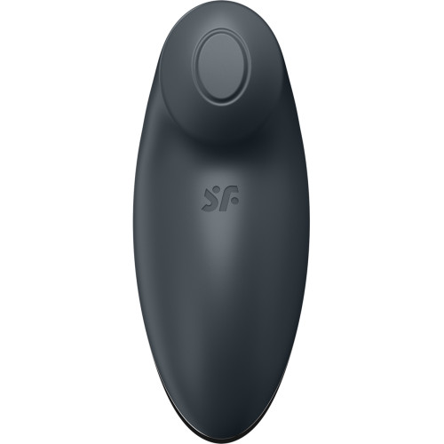 Клиторальный вибростимулятор с пульсацией Satisfyer Tap And Climax 2 серый