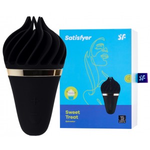 Вращающийся стимулятор Satisfyer Sweet Treat черный
