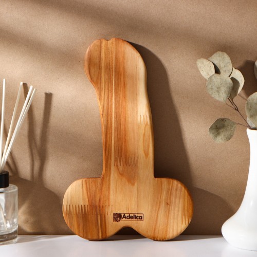 Деревянное блюдо для подачи в виде пениса Adelica 25 см