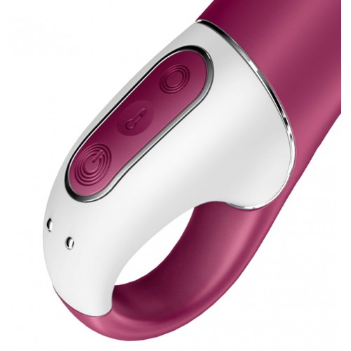 Смарт-вибратор с функцией нагрева Satisfyer Big Heat Connect App розовый