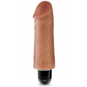 Реалистичный вибратор King Cock Vibrating Stiffy Tan 13 см (иной угол)