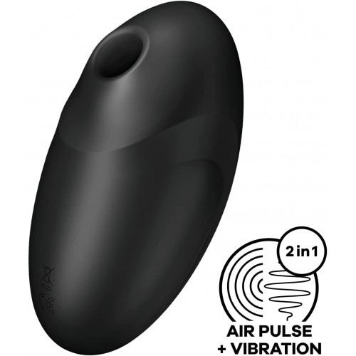 Вакуумно-волновой стимулятор клитора с вибрацией Satisfyer Vulva Lover 3 черный