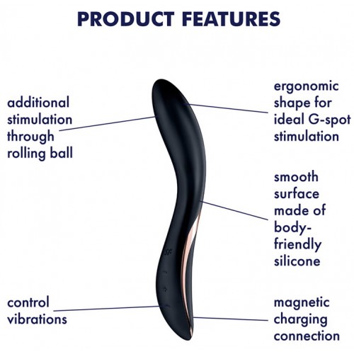 Вибратор для точки с функцией переминания G Satisfyer Rrrolling Explosion