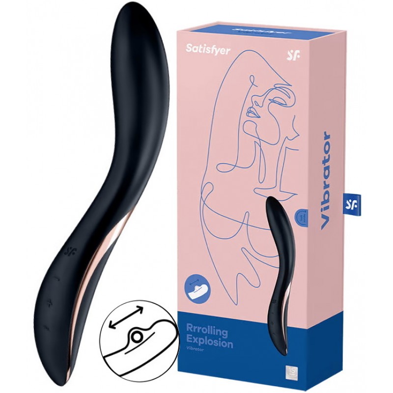 Вибратор для точки с функцией переминания G Satisfyer Rrrolling Explosion