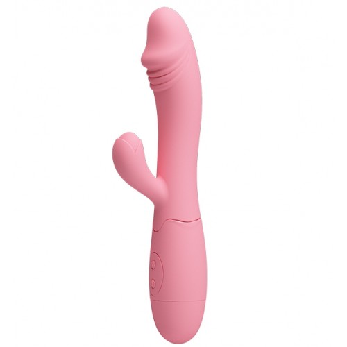 Вибратор  Snappy с 30 функциями вибрации  подзаряжаемый светло-розовый 