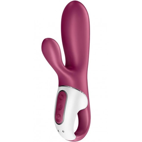 Вибратор Satisfyer Hot Bunny с клиторальным стимулятором, красный