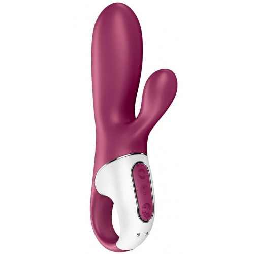 Вибратор Satisfyer Hot Bunny с клиторальным стимулятором, красный