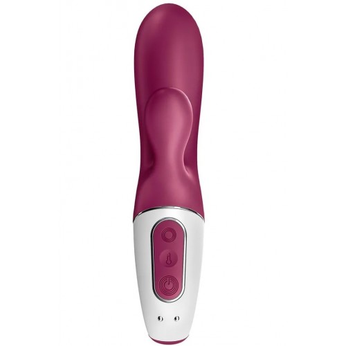 Вибратор Satisfyer Hot Bunny с клиторальным стимулятором, красный