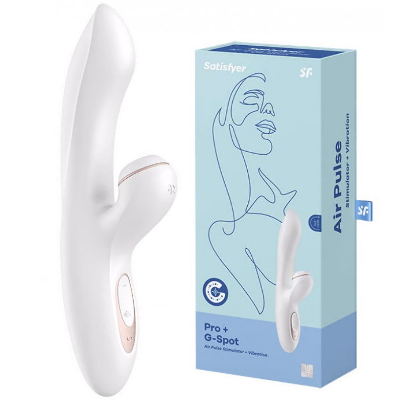 Вибратор с вакуумно-волновым стимулятором клитора Satisfyer Pro+ G-Spot