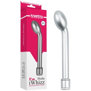 Серебристый вибро-стимулятор iWhizz Probe