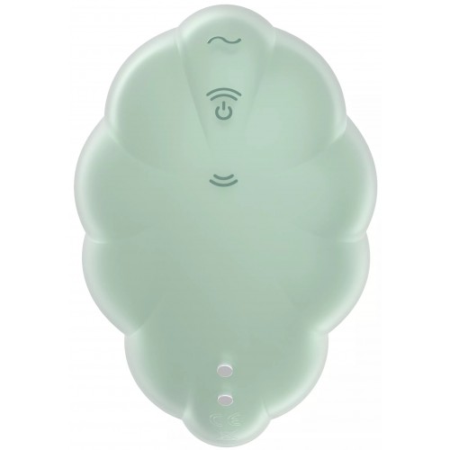 Вакуумно-волновой стимулятор с вибрацией Satisfyer Cloud Dancer мятный