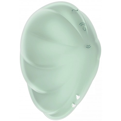 Вакуумно-волновой стимулятор с вибрацией Satisfyer Cloud Dancer мятный