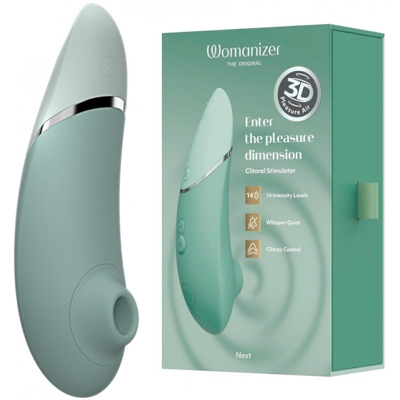 Бесконтактный вакуумно-волновой стимулятор клитора Womanizer Next шалфей