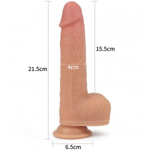 Реалистичный вибратор с ротацией на присоске Anthony (иной угол)