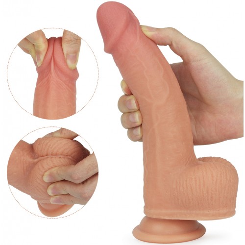 Реалистичный вибратор с ротацией на присоске Anthony