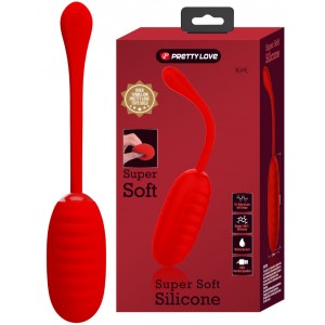 Большое перезаряжаемое виброяйцо Pretty Love Kirk красное