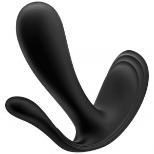 Анально-вагинальный смарт-стимулятор для ношения Satisfyer Top Secret Plus черный Анально-вагинальный смарт-стимулятор для ношения Satisfyer Top Secret Plus черный (иной угол)