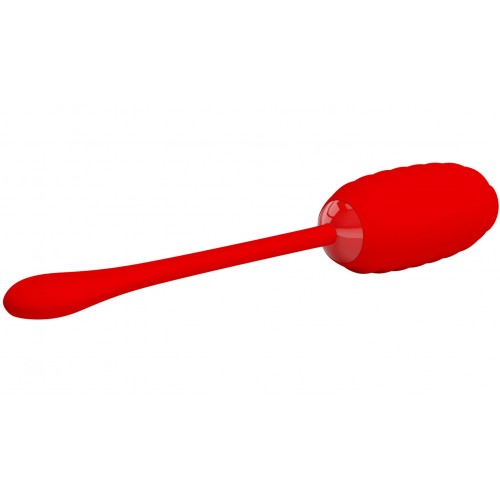 Большое перезаряжаемое виброяйцо Pretty Love Kirk красное