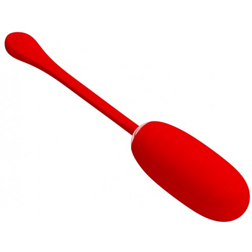 Большое перезаряжаемое виброяйцо Pretty Love Kirk красное