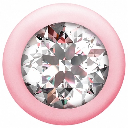 Анальная цепочка с кристаллом Emotions Buddy Pink