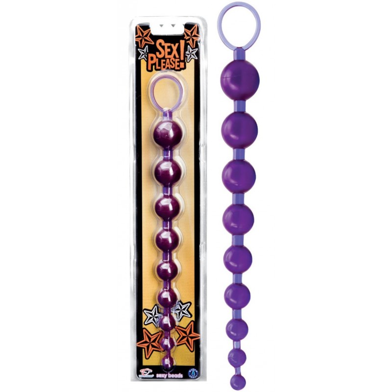 Анальная цепочка Sexy Beads фиолетовая