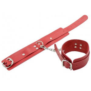 Наручники мягкие красные (иной угол)