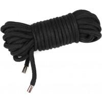 Бондажная хлопковая веревка черная 5 метров