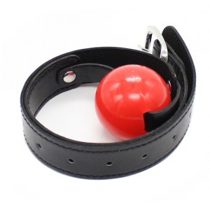 Силиконовый кляп-шар красный (иной угол)