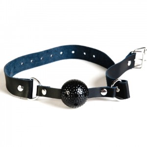 Кляп TOYFA Theatre, ABS пластик, черный (иной угол)