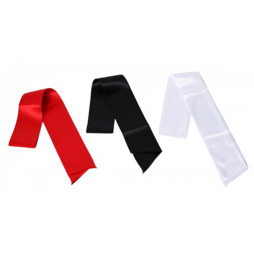 Сатиновая черная маска-лента на глаза