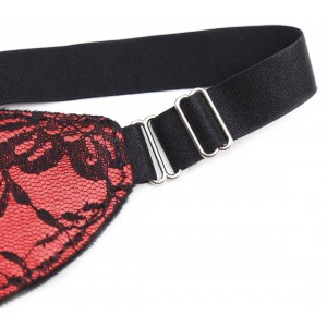 Кружевная красная маска (иной угол)