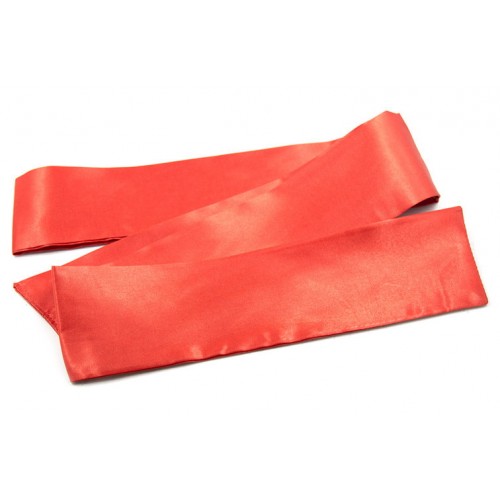 Сатиновая красная маска-лента на глаза