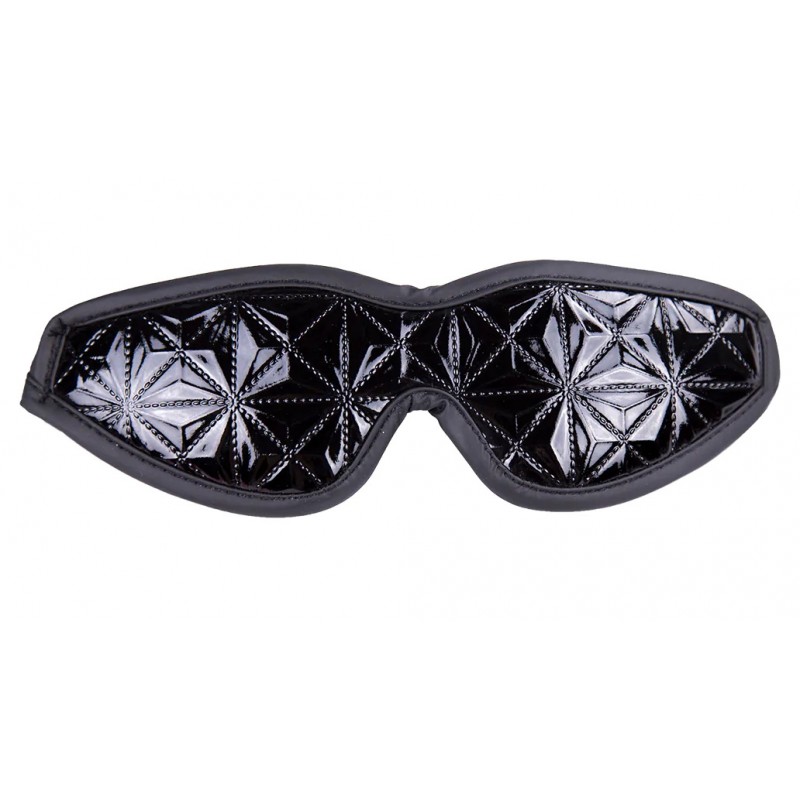 Маска с закрытыми глазами черная на резинке