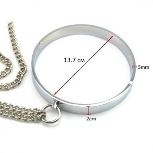 Ошейник стальной с зажимами для сосков