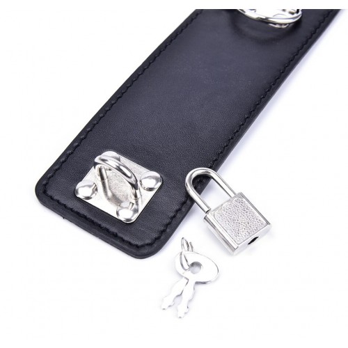 Наручники для фиксации с замочками черные