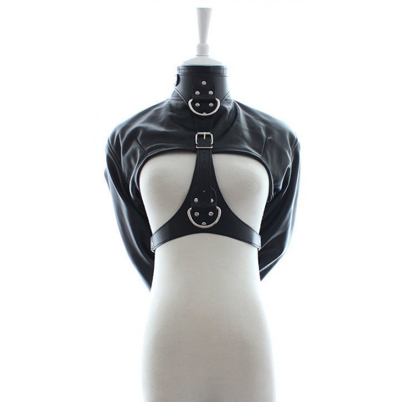 БДСМ смирительный жакет чёрного цвета