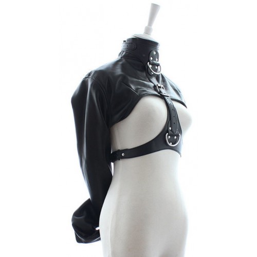 БДСМ смирительный жакет чёрного цвета