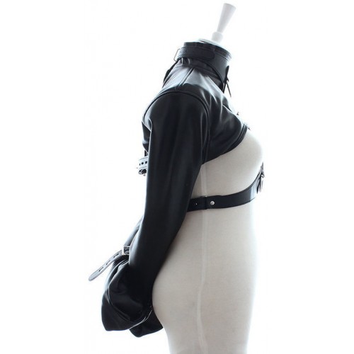 БДСМ смирительный жакет чёрного цвета