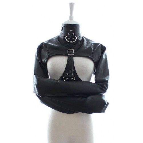 БДСМ смирительный жакет чёрного цвета