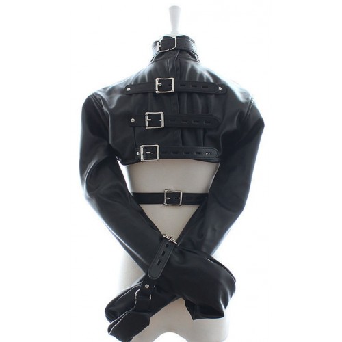 БДСМ смирительный жакет чёрного цвета