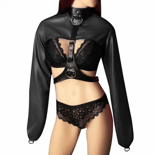 БДСМ смирительный жакет чёрного цвета