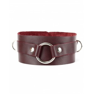Ошейник классика бордо (иной угол)