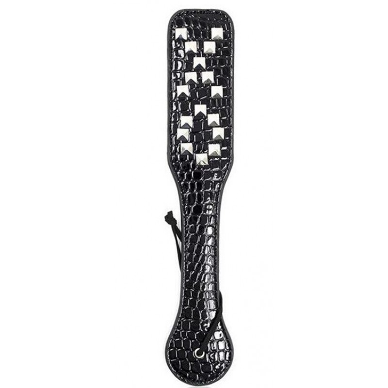 Пэдл-шлепалка черный с заклепками