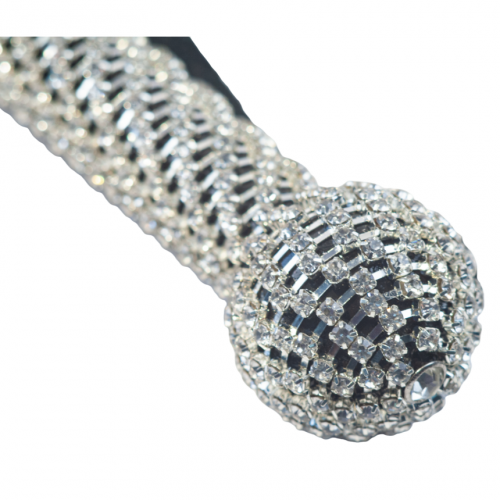 Стек с рукоятью декорированной стразами 70 см