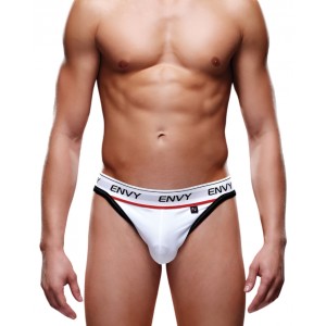 Мужские трусы-тонги на широкой резинке Envy белые M/L