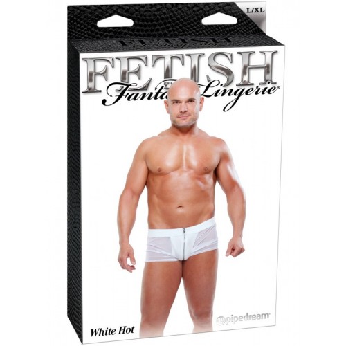 Мужские боксеры на молнии Fetish White Hot L/XL