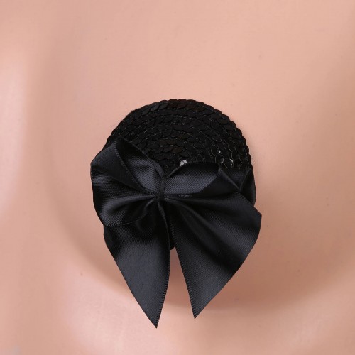 Черные пэстисы с черными бантиками