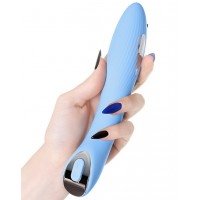 Вибратор с электростимуляцией PHYSICS TESLA G-POINT, силикон, голубой, 21 см