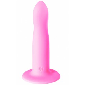 Нереалистичный фаллос на присоске Flow Stray Pink 13 см (иной угол)