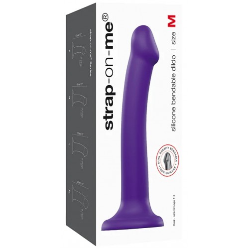 Фаллоимитатор Strap-On-Me Dildo Dual Density Semi-Realistic M фиолетовый 18 см